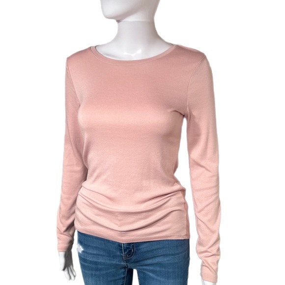 a new day Tops - Modal Crew Neck Tee - Mauve Pink NWOT